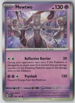 Mewtwo 150/165 Pokemon TCG Sv: Scarlet & Violet 151 Holo Rare - Image 1