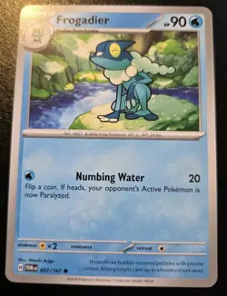 Frogadier 057/167 Common Scarlet & Violet: Twilight Masquerade Pokemon TCG - Image 1