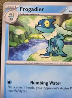 Frogadier 057/167 Common Scarlet & Violet: Twilight Masquerade Pokemon TCG - Image 2