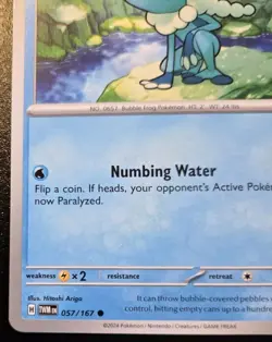 Frogadier 057/167 Common Scarlet & Violet: Twilight Masquerade Pokemon TCG - Image 4