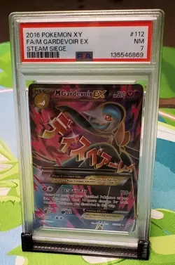 PSA NM 7 M Gardevoir EX Pokemon 112/114 2016 XY-Steam Siege - Image 2