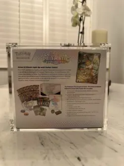Pokemon Prismatic Evolutions Pokemon Center ETB Sealed w/Acrylic Case - Image 2