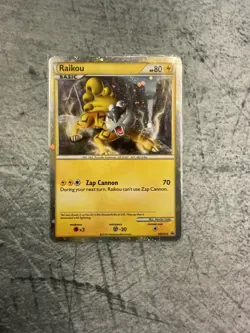 Pokemon TCG Raikou (HGSS Promo 19) Fall 2010 Collector's Tins HGSS19 Regular... - Image 1
