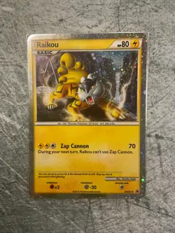 Pokemon TCG Raikou (HGSS Promo 19) Fall 2010 Collector's Tins HGSS19 Regular... - Image 3