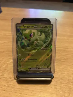 Pokemon Sprigatito ex SVP #87 Full Art Holo NM - Image 1