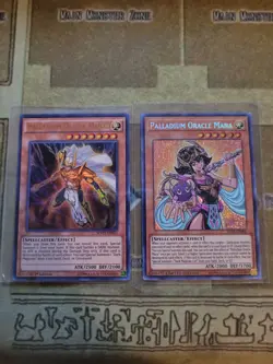 YUGIOH PALLADIUM ORACLE MAHAD MVP1 ULTRA 1ST + ORACLE MANA TN19 PRISMATIC SECRET - Image 1