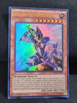 YuGiOh 1st Buster Blader, The Destruction Swordmaster MP16-EN189 & RP02-EN13 LP - Image 4