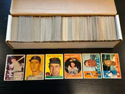(~650) 1957-1960 Topps baseball cards vintage lot, ~EX, *SEWALL* - Image 1