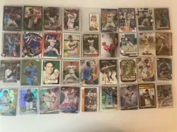 (Lot Of 100) MLB Baseball Insert & Parallel Cards - Vets, Rookies, HOFs - Image 1