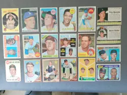 Topps Baseball 19 Card Lot - Cards are from 1950's, 60's, and 70's - Image 2