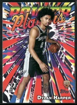 Dylan Harper 2025-26 Topps Power Players #PP-17 San Antonio Spurs - Image 1