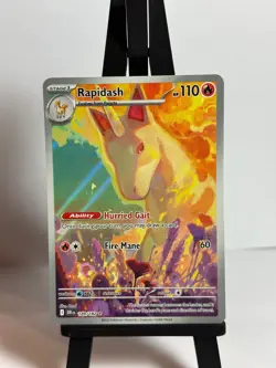 Rapidash 189/182 - Illustration Rare - Pokemon Destined Rivals - NM Pokemon TCG - Image 1