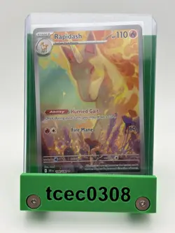 Pokemon - Rapidash - Holo Illustration Rare Card 189/182 - Destined Rivals - NM - Image 1