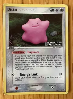 Ditto 35/113 EX delta Species Stamped Reverse Holo Moderately Played 2005 - Image 1