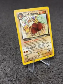 🔥 Dark Dugtrio 6/82 Holo Rare 🌀 SWIRL 🌀 MP | Team Rocket WOTC Pokemon Card - Image 2