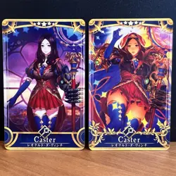 Leonardo Da Vinci Stages 1 & 5 Caster FGO Fate Grand Order Arcade Cards - Image 1
