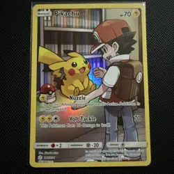 Pokemon Pikachu TCG Cosmic Eclipse Full Art Holo Card 241/236 Secret Rare - Image 1