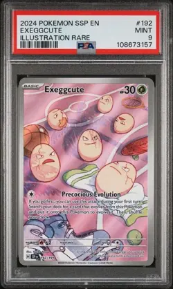 Exeggcute 192/191 PSA 9 Surging Sparks Illustration Rare 2024 Pokemon Card TCG - Image 1