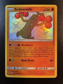 Sudowoodo - SV20/SV94 Hidden Fates: Shiny Vault Holo Rare Pokemon Card - NM - Image 1