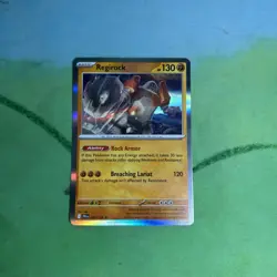 Pokemon TCG Regirock S&V Journey Together 082/159 Holo Rare Card NM - Image 1