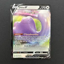 Pokemon Card Ditto V 050/072 Shining Fates Half Art Rare Near Mint - Image 2
