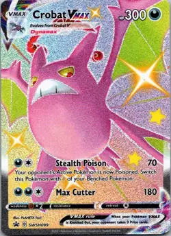 Crobat VMAX Holofoil Promo SWSH: Sword & Shield Promo Cards SWSH099 NM - Image 1
