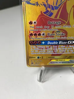 Pokemon TCG Reshiram & Charizard GX SM247 Tag Team Promo Card NM Condition - Image 4