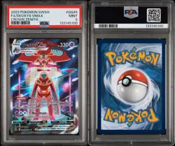 Pokemon Deoxys VMAX TCG Crown Zenith Holo Ultra Rare Card PSA 9 GG45/GG70 2023 - Image 3