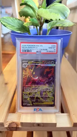Pokemon Mega Gengar ex Special Illustration Rare Holo 284/217 PSA 10 - Image 1
