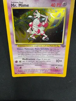 Pokemon Mr. Mime 6/64 Jungle Rara Holo Unlimited Wizards ITA Carte Vintage - Image 3