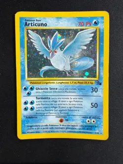 Pokemon Articuno 2/62 Fossil Rara Holo Unlimited Wizards ITA Carte Vintage - Image 1