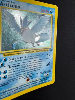 Pokemon Articuno 2/62 Fossil Rara Holo Unlimited Wizards ITA Carte Vintage - Image 4