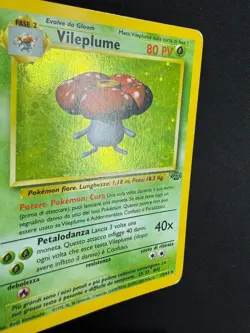 Pokemon Vileplume 15/64 Jungle Rara Holo Swirl Unlimited Wizards ITA Vintage - Image 3