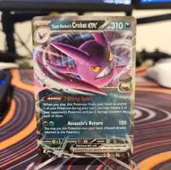 Rocket's Crobat ex - 122/182 - Double Rare - Destined Rivals - Pokemon - Image 1