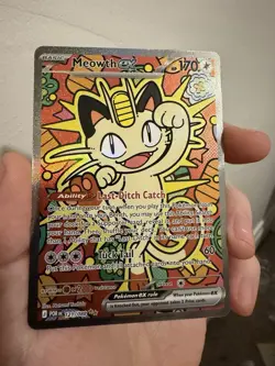 Meowth EX 121/88 SIR Near Mint *Pack Fresh* Pokemon TCG (Perfect Order) - Image 1