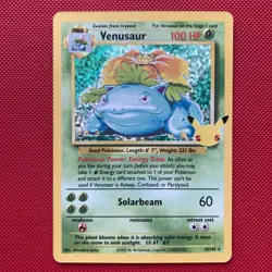 Pokemon TCG Venusaur Holo Rare Card 15/102 Celebrations 25th Anniversary Edition - Image 1