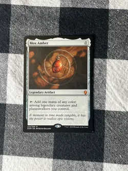 Magic the Gathering Mox Amber Dominaria Card Regular LP Condition - Image 1