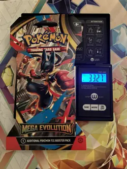 (VERY HEAVY) 33.27g Pokemon TCG Mega Evolution Sleeved Booster Pack (SEALED)✅ - Image 1