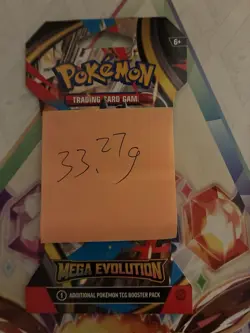 (VERY HEAVY) 33.27g Pokemon TCG Mega Evolution Sleeved Booster Pack (SEALED)✅ - Image 2