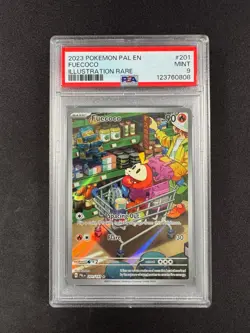 FUECOCO PSA 9 2023 POKEMON PAL EN-PALDEA EVOLVED ILLUSTRATION RARE #201 - Image 1