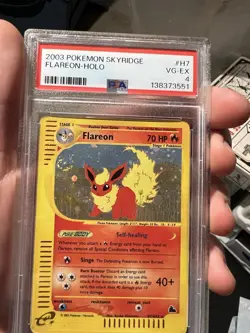 SWIRL PSA 4 2003 Skyridge Flareon Holo Foil H7/H32 WOTC E-Reader Pokemon - Image 3