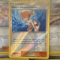 Pokemon Misty's Determination 62/68 Hidden Fates Reverse Holo Uncommon Trainer - Image 1