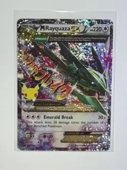 Pokemon TCG M Rayquaza EX Celebrations Classic Collection Holo Ultra Card 76/108 - Image 1