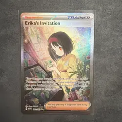Pokemon TCG Scarlet & Violet Trainer Supporter Erika's Invitation 203/165 - Image 1