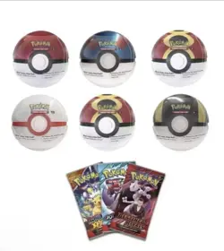 6 x Pokemon TCG Pokeball Tins - 18 Booster Packs Factory Sealed Costco IN HAND - Image 2