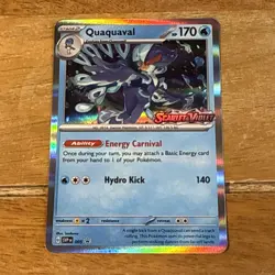 Quaquaval SVP005 Scarlet & Violet Prerelease Promo Stamped Holo Rare Pokemon - Image 1