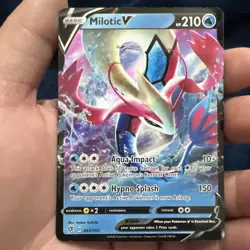 Pokemon TCG: Lugia V 138/195 Silver Tempest & Milotic V 043/192 Rebel Clash NM - Image 4