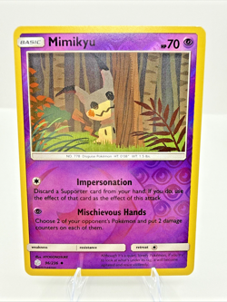 Pokemon Mimikyu 96/236 SM Cosmic Eclipse Reverse Holo NM - Image 1