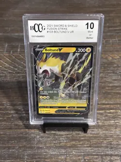 2021 Pokemon TCG Sword & Shield V Fusion Strike #103 Boltund V UR GEM MINT 10 💎 - Image 1