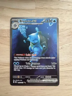 Pokemon TCG Blastoise EX Sir 200/165 Scarlet & Violet 151 - Image 1